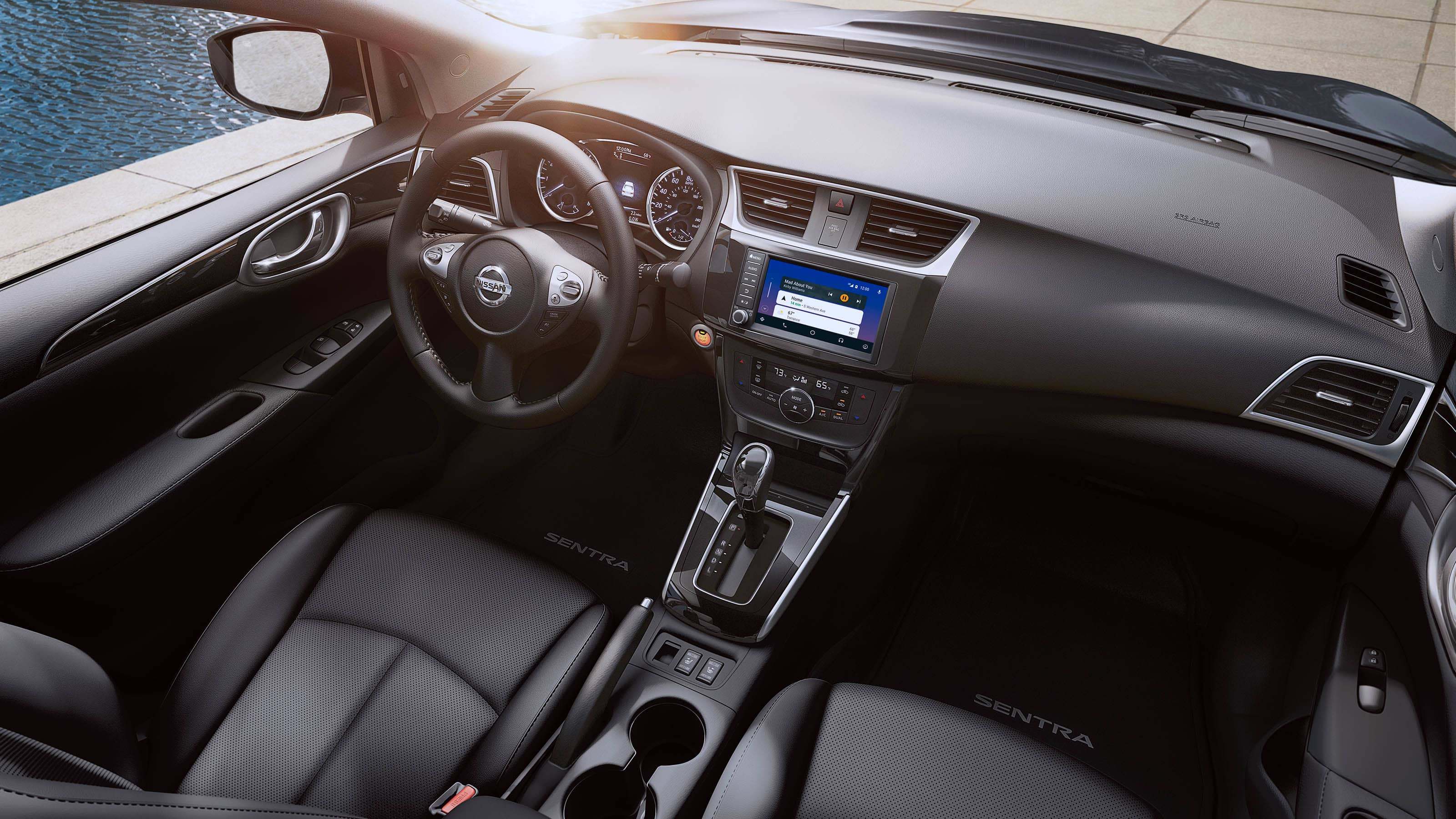 New 2019 Nissan Sentra Piano Black Trim and Metallic Accents